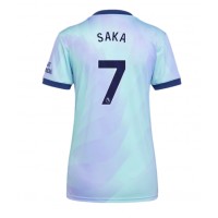 Maglia Calcio Arsenal Bukayo Saka #7 Terza Divisa Donna 2024-25 Manica Corta